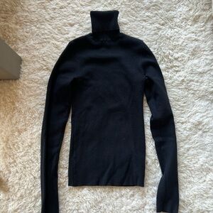 Frankie's Bikinis Black Turtleneck Sweater